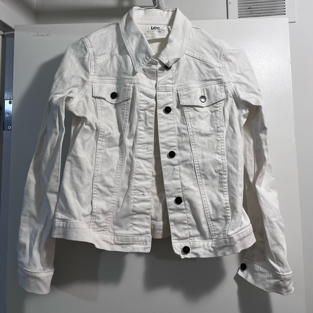 White jean jacket
